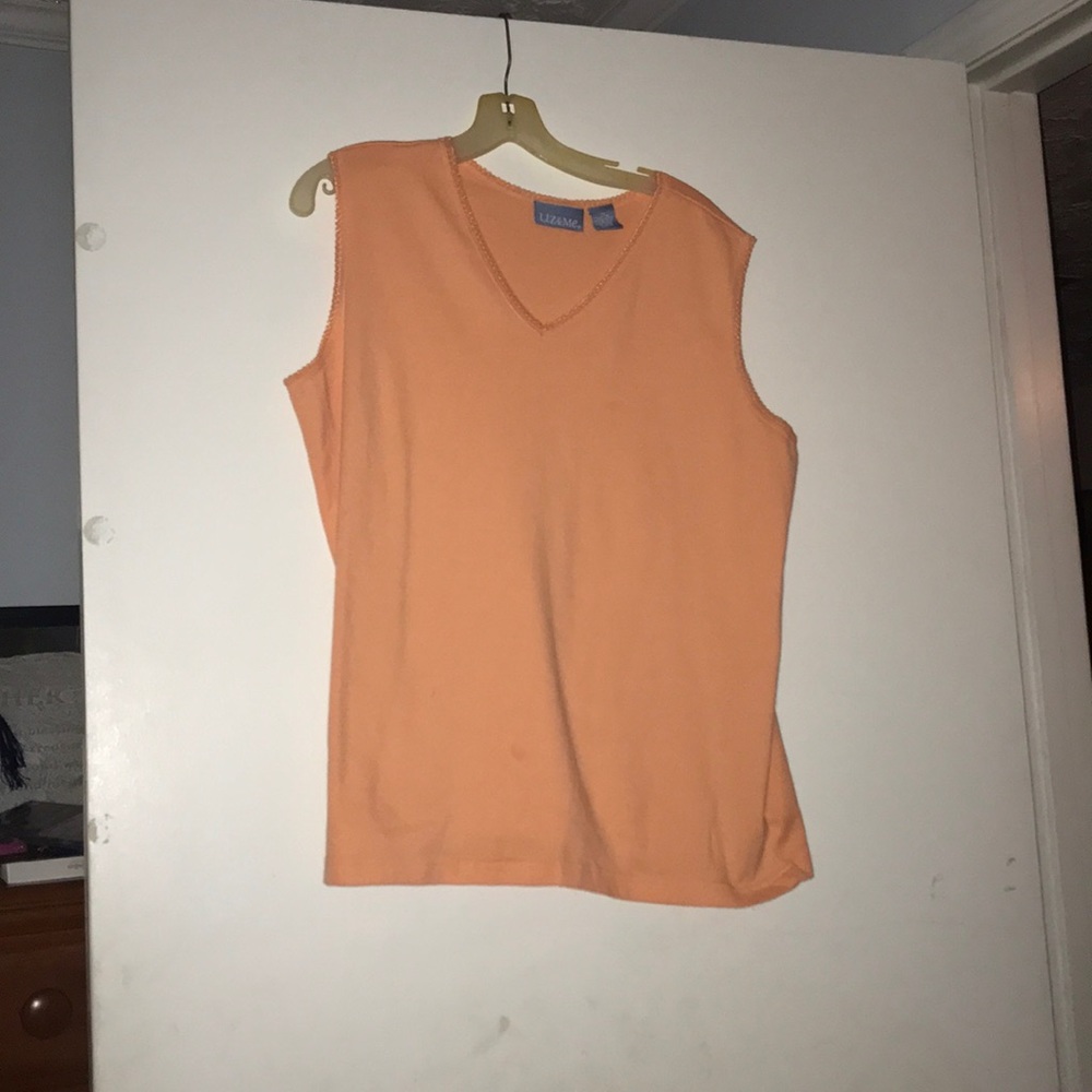 Liz and me orange top 1x